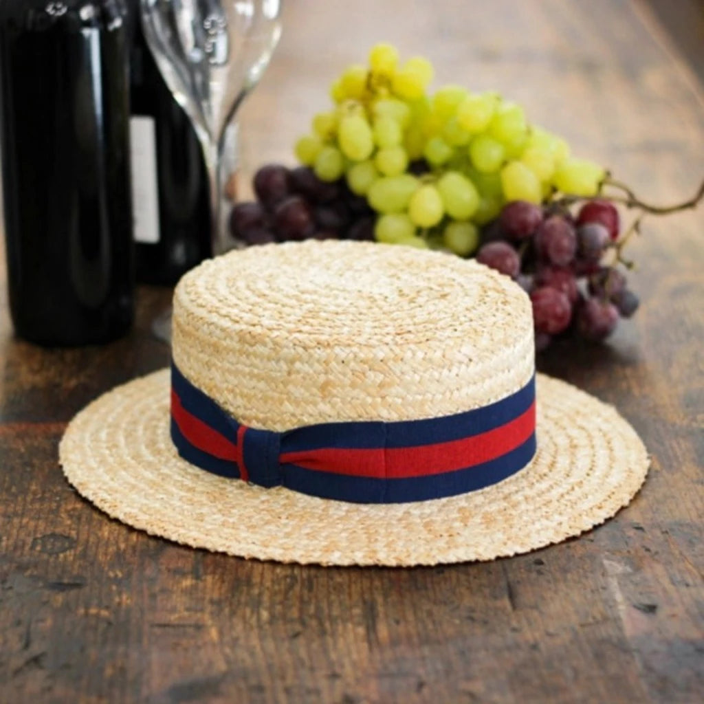 Italian Straw Boater Hat – Brisbane Hatters