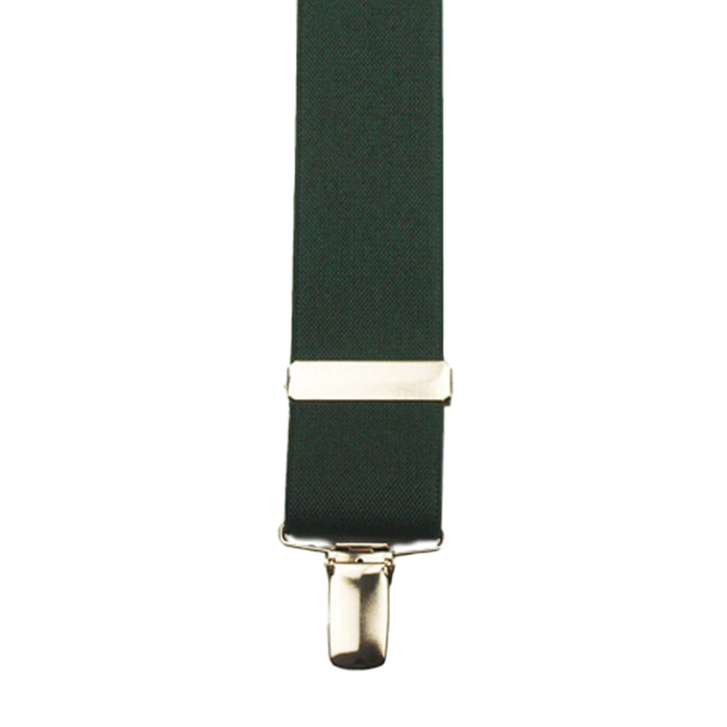 Detail of Solid Green colour X-Back Braces made by Buckle