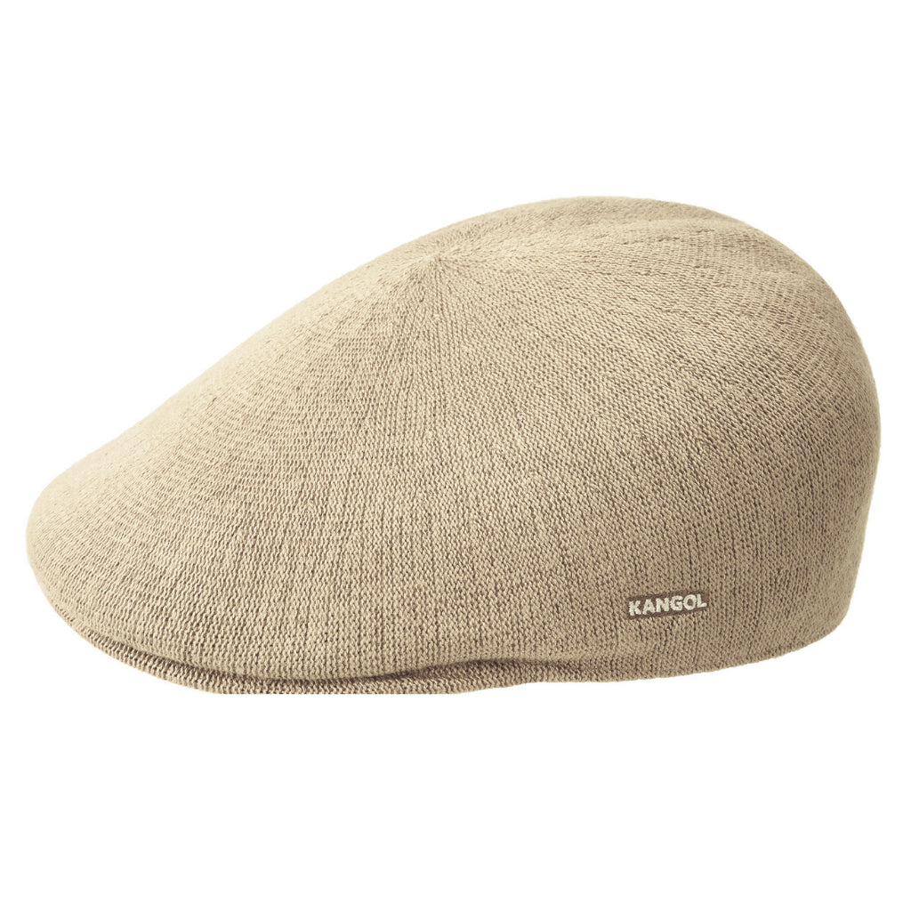 Side view of Kangol 507 bamboo cap in beige